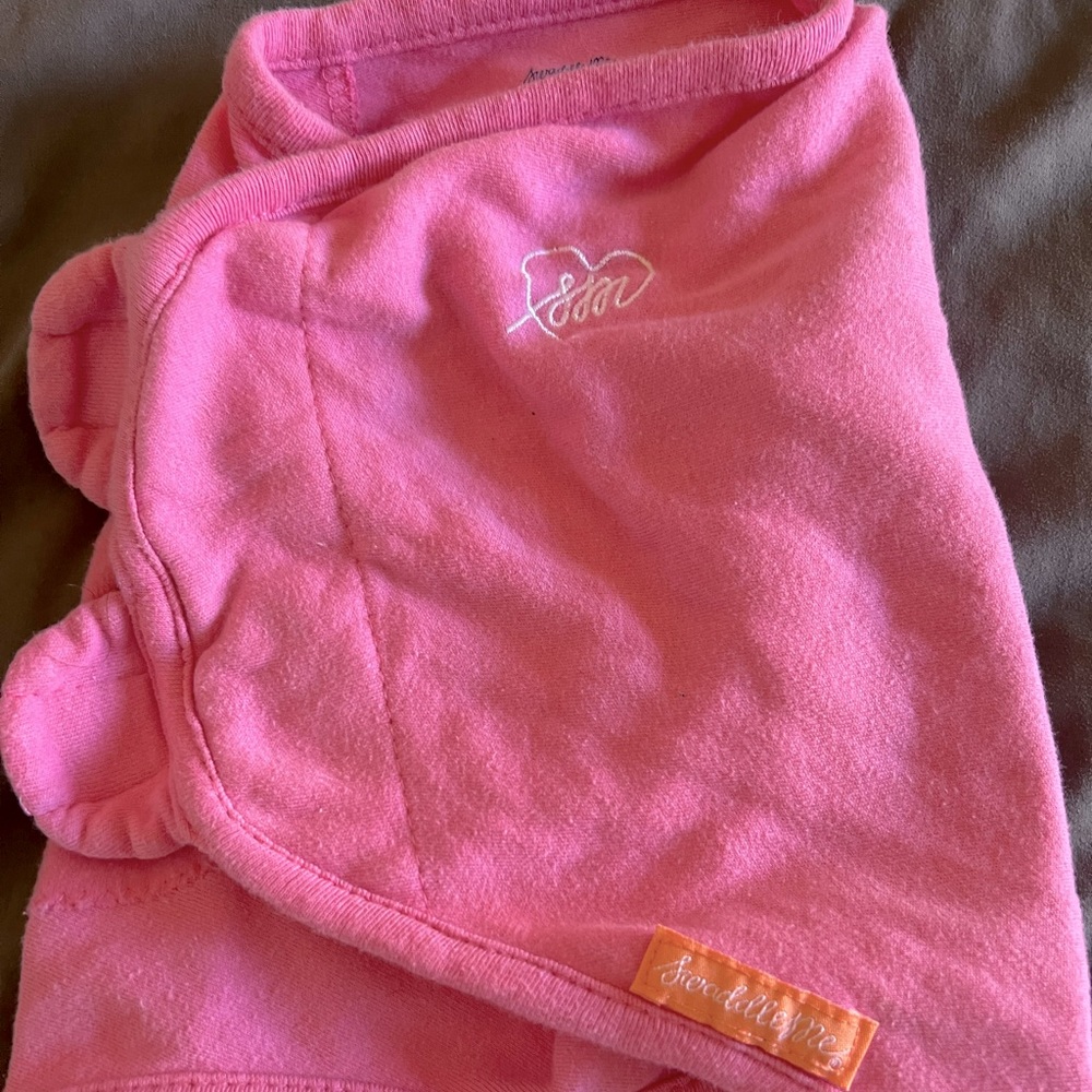 💖Pink sleep sack with zipper bottom